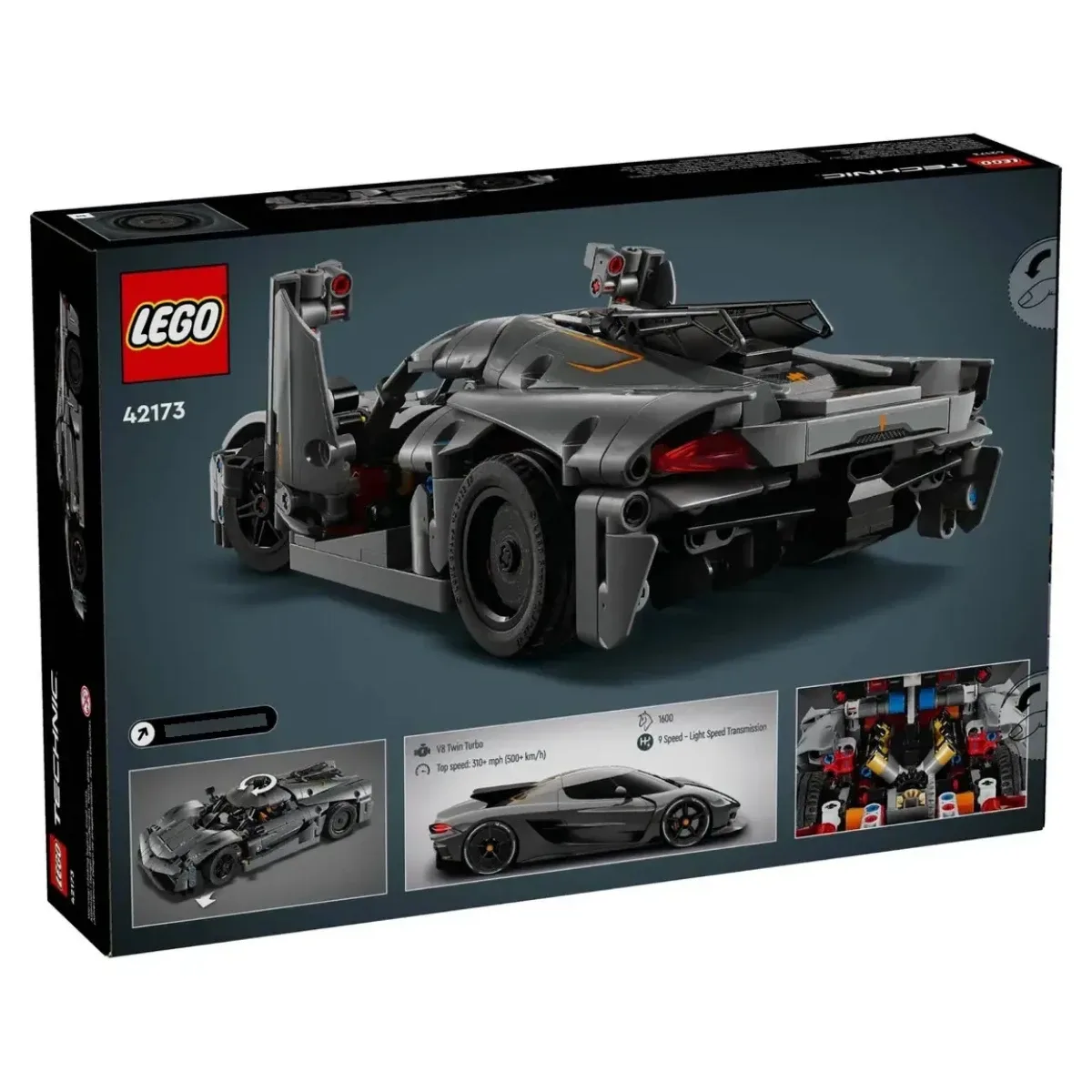 Lego Technic Koenigsegg Jesko Absolut Hypercar Grey 42173 — foto 5