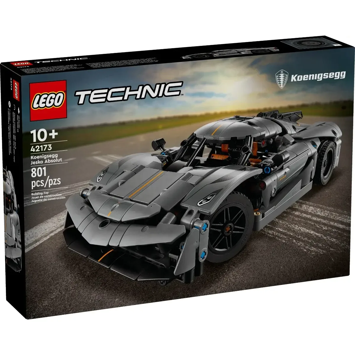 Lego Technic Koenigsegg Jesko Absolut Hypercar Grey 42173