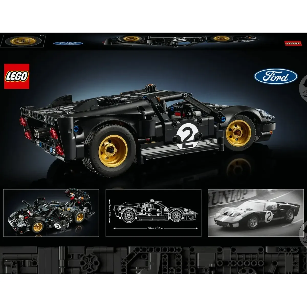 Lego Technic Auto Ford Gt40 Mk2 De 1966 #42223 — foto 6